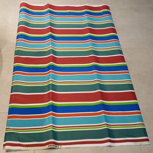 Outdoor Fabric  Stripped Multi-Color Approx. 54"w x 128"l (3.25 m)(3.5 yds) - Picture 5 of 6